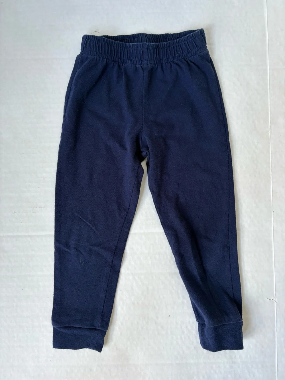 Cat & Jack 2 Navy Blue Joggers Pants 3T Toddler Boy Jersey Pull On Elastic Waist